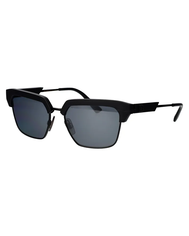 Dolce & Gabbana 0DG6185 Matte Black Injected Sunglasses — Black Black