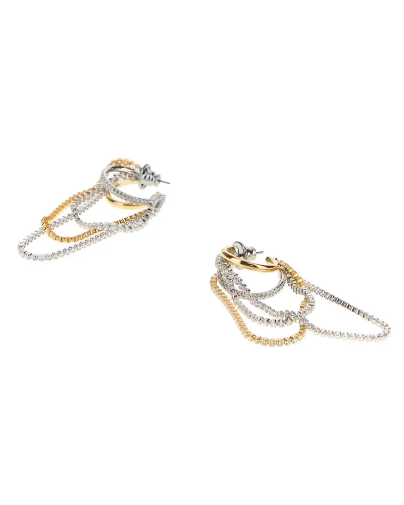 Swarovski Mixed Metal Chain Earrings 000