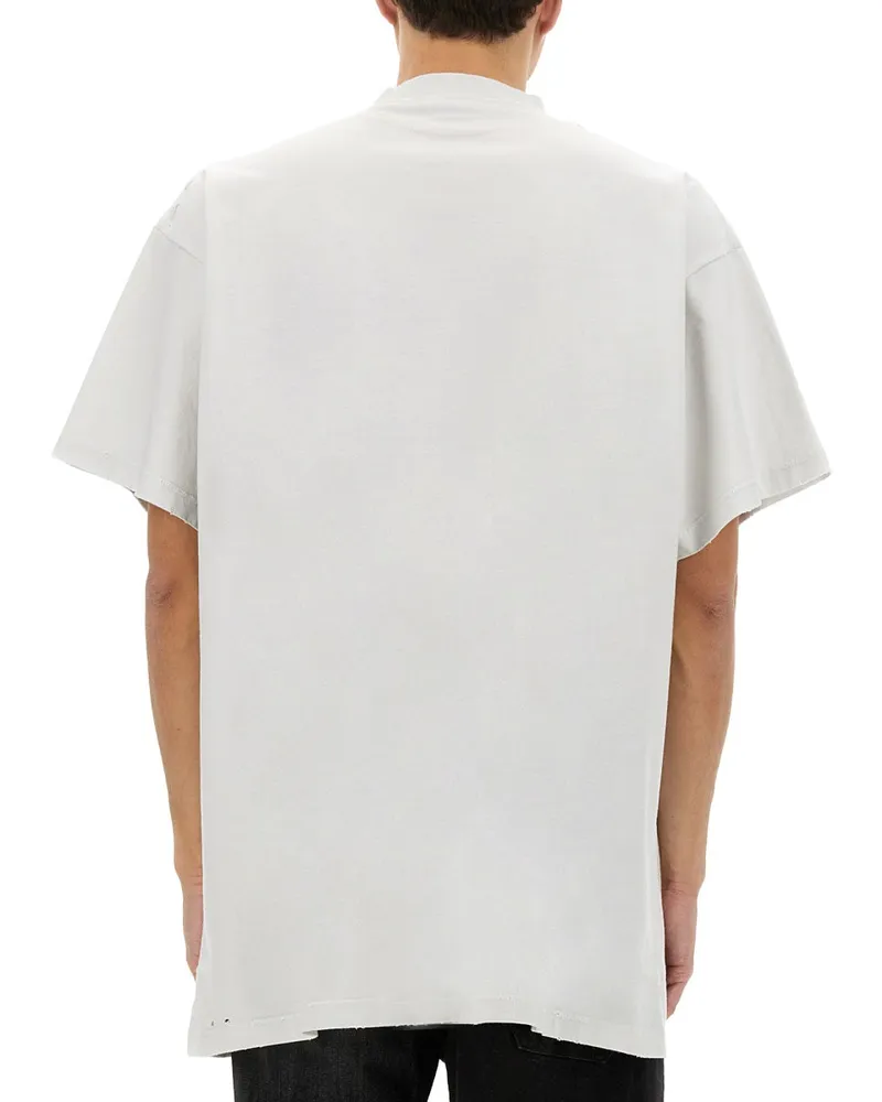 Balenciaga Oversized Cotton T-Shirt — White White