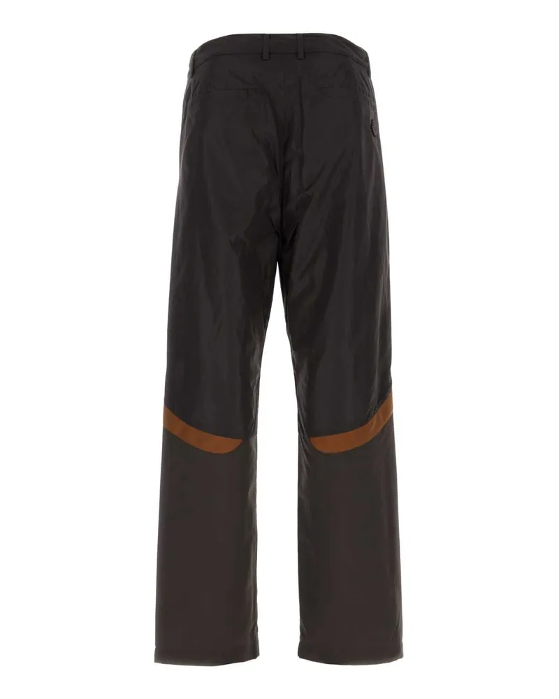 Moncler Men's Graphite Nylon Pant 280 Exterior: Pantaloni Trousers Gray