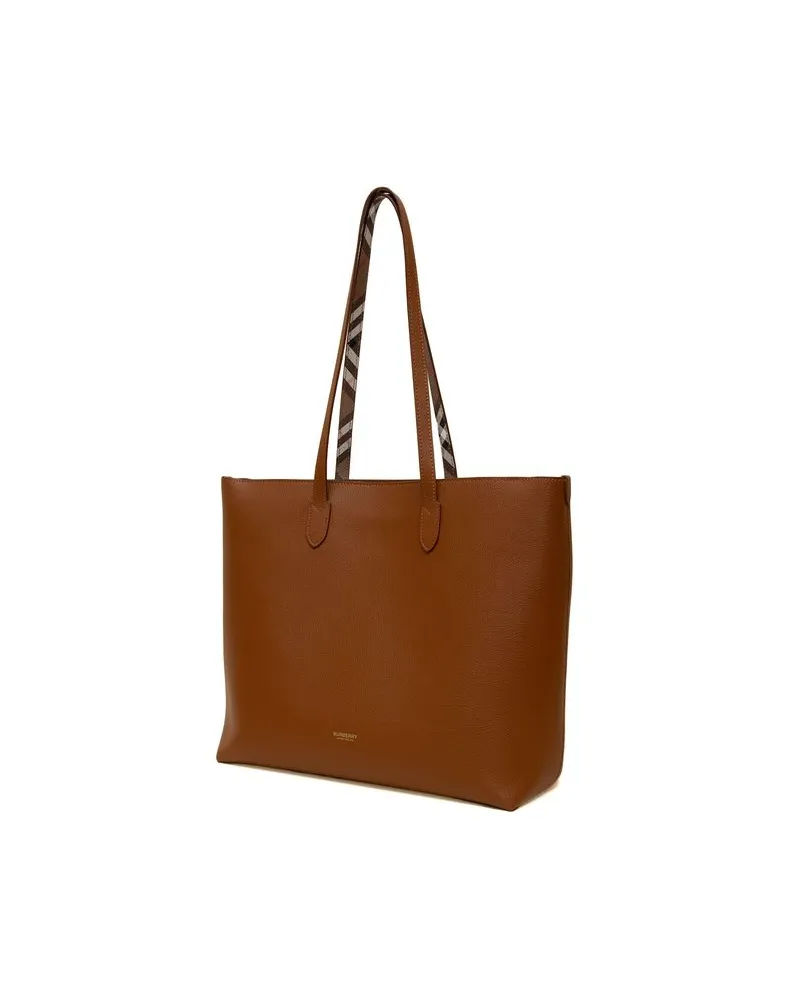 Burberry Leather Tote Bag — Brown Brown