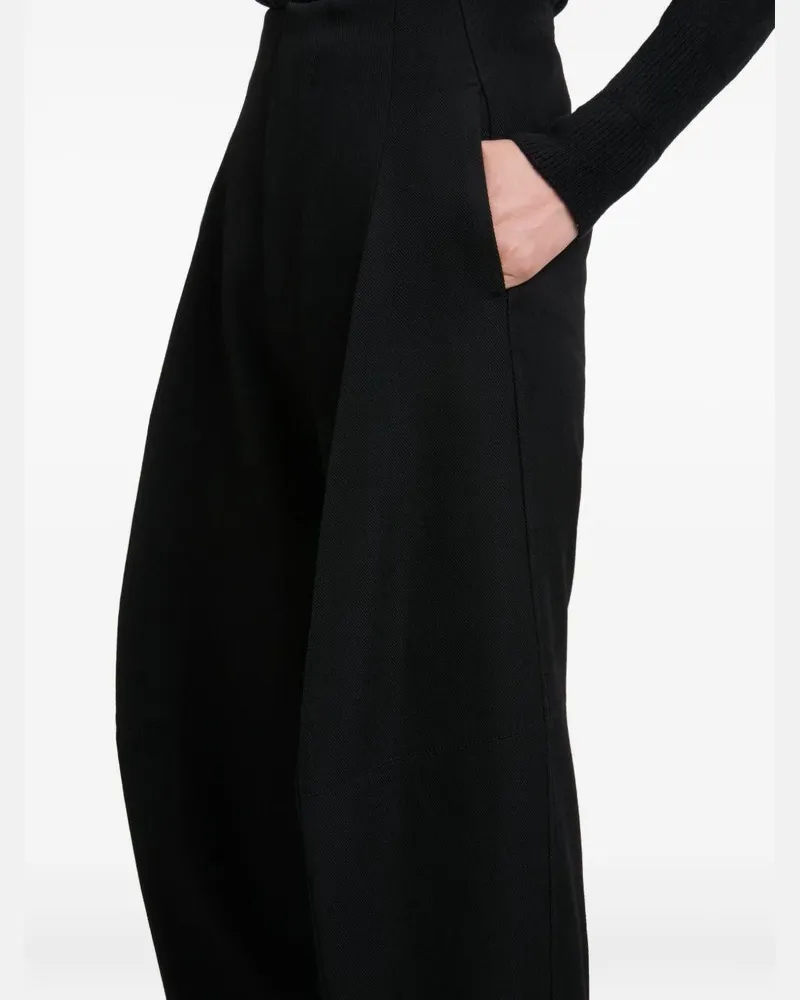 Victoria Beckham Women's Trousers Virgin Wool Black Black