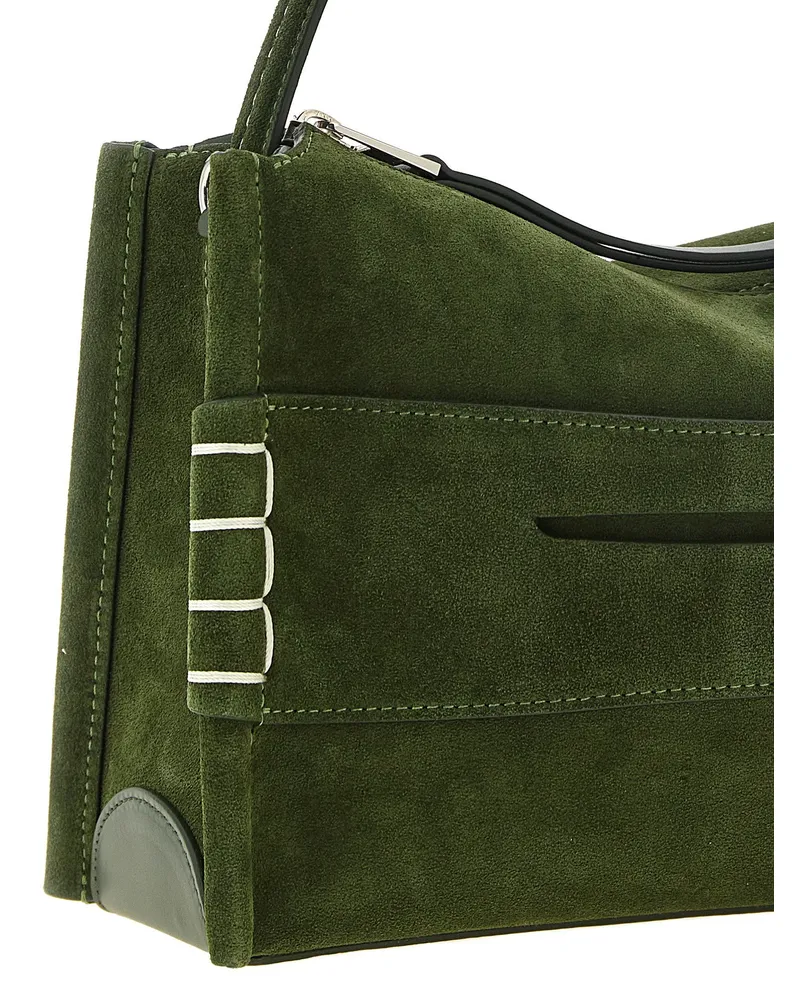 J.W.Anderson Suede Shoulder Bag — Green Green