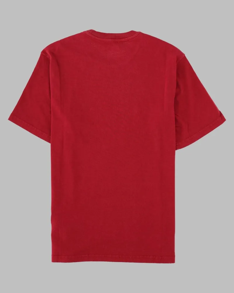 Diesel Logo-Print Cotton T-Shirt — Red Red
