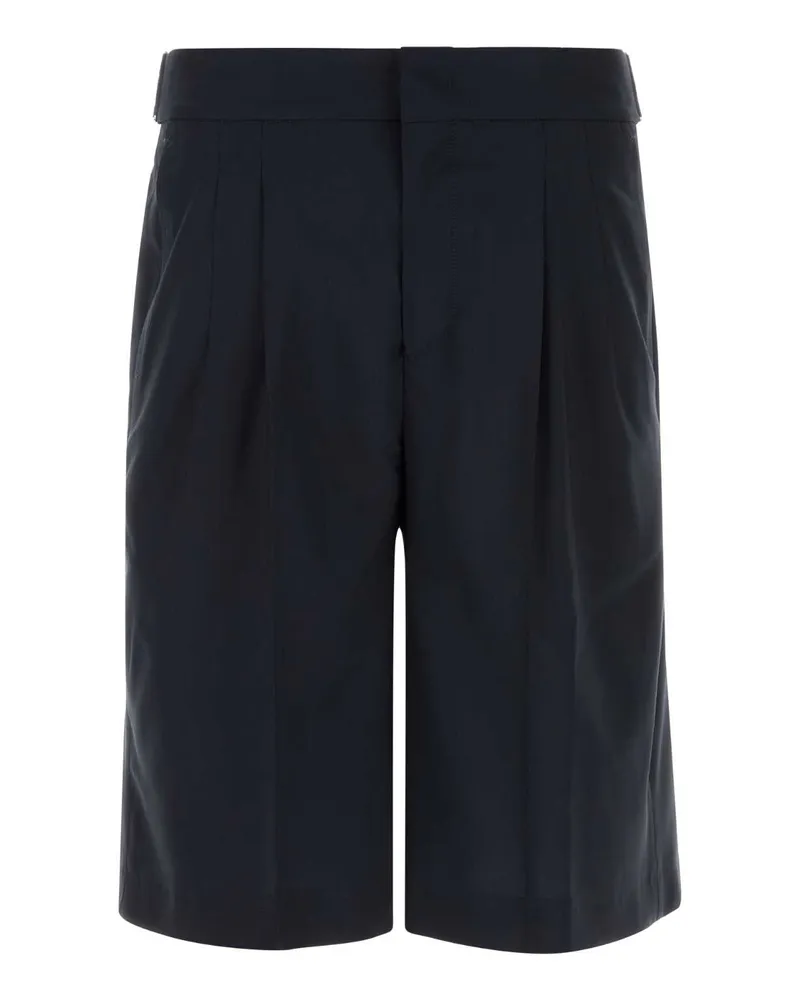 PT TORINO Virgin Wool Bermuda Shorts — Navy Navy