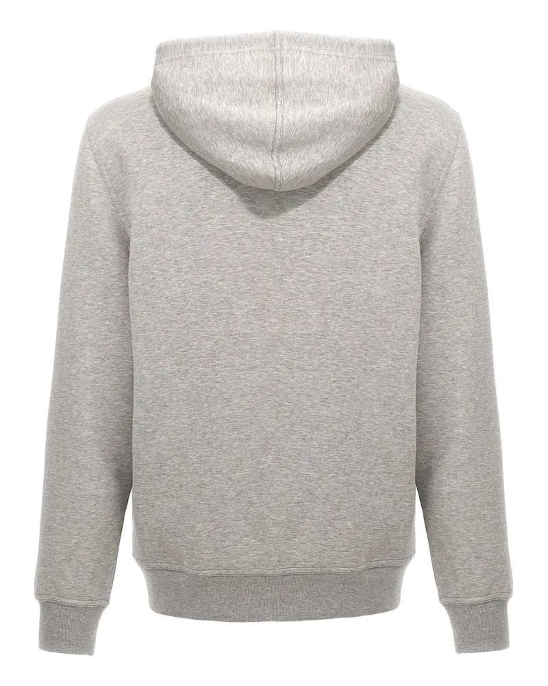 Brunello Cucinelli Cotton Blend Hoodie — Grey Grey