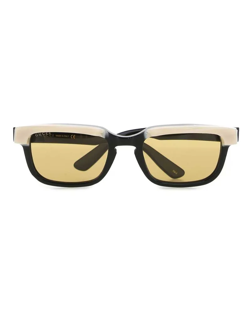 Gucci Men's Black Acetate Sunglasses 1070 Exterior: Occhiali Da Sole Black