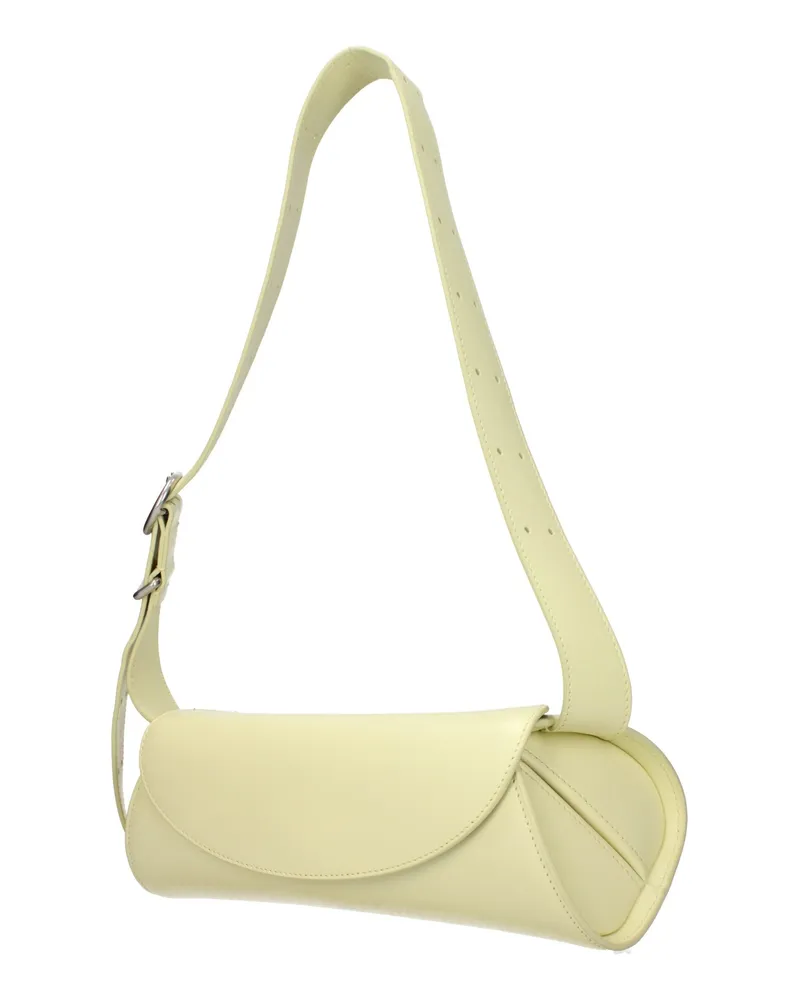 Jil Sander Women's Yellow Leather Crossbody Bag Yellow
