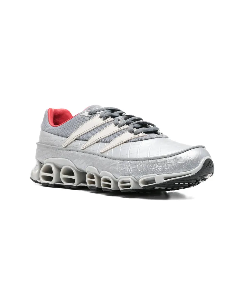 adidas Calf Leather Sneaker — Gray Gray