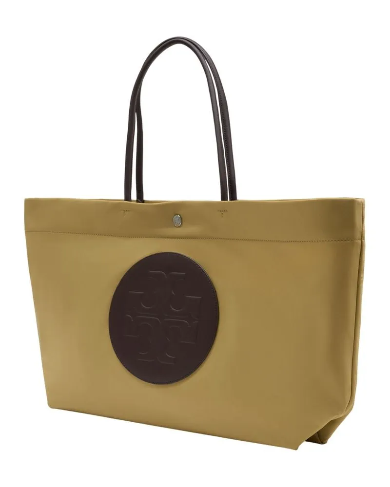 Tory Burch Women's Ella Twist Shopper Bag -  Synthetic Beige Totes-Shopping-Bags Beige