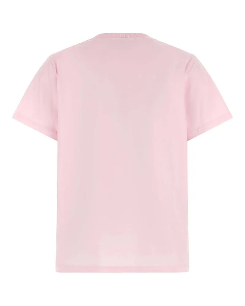 Ganni Women's T-Shirt Poodle Chalk Pink Organic Cotton T-Shirts & Jerseys Pink