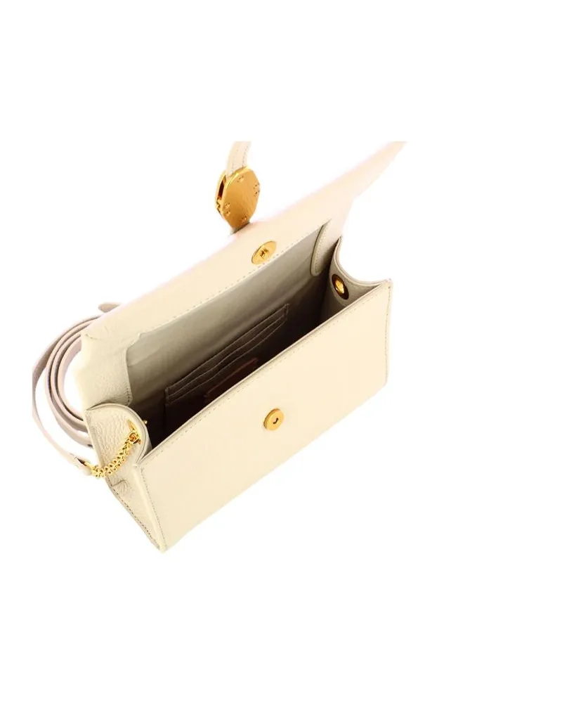 Coccinelle Women's Crossbody Bag Lambskin White Cow Leather - Crossbody-Bags White