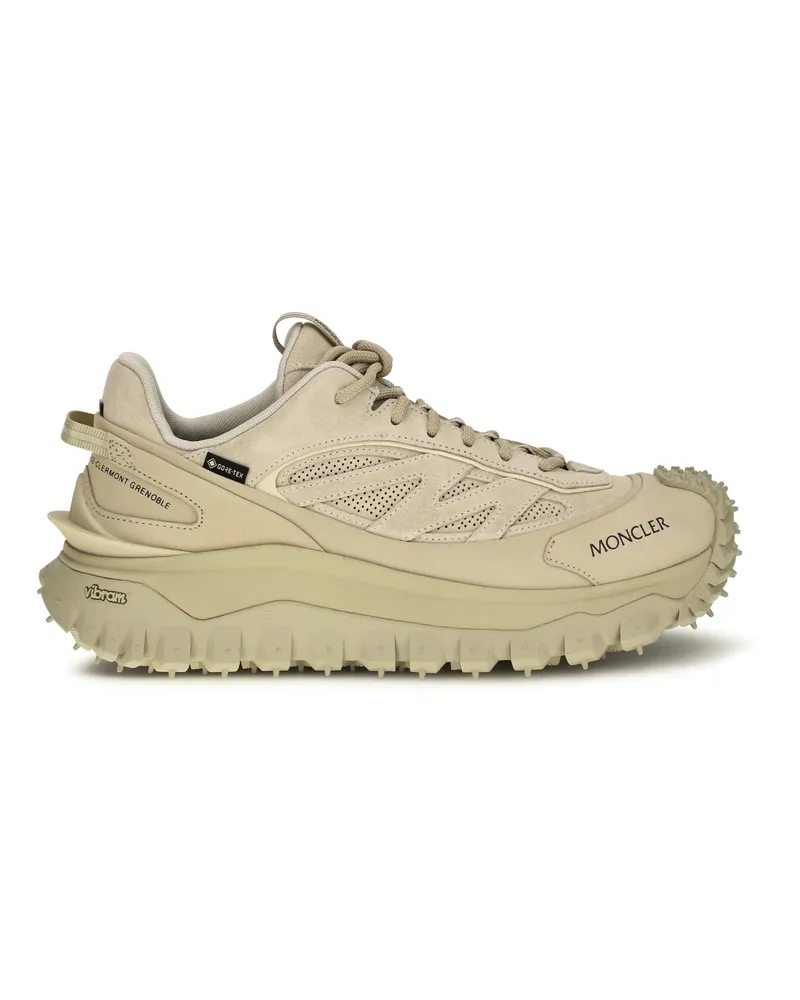 Moncler Men's Sneakers Trailgrip Apex Craft Gtx Light Beige Calf Leather Trainers Beige