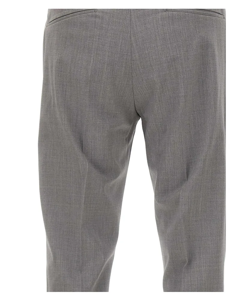PT TORINO Tailored Wool Trousers — Grey Grey