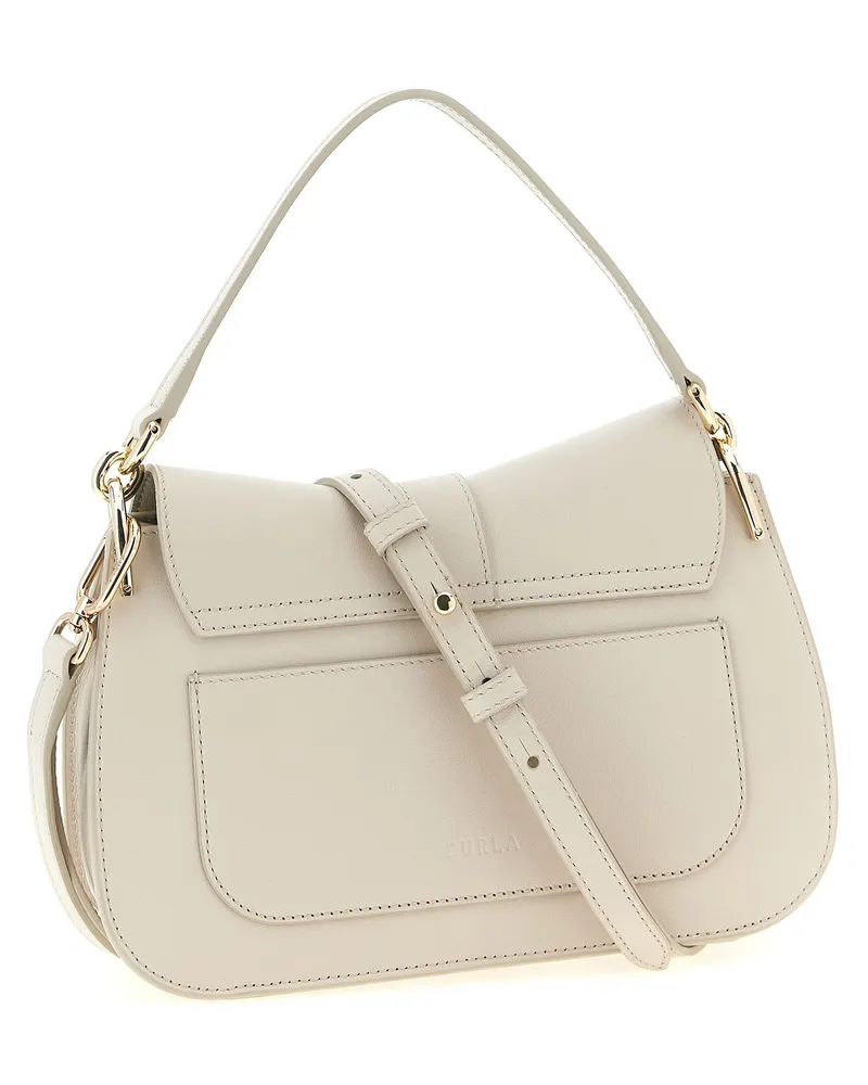 Furla Flow M Shoulder Bag — Cream Cream