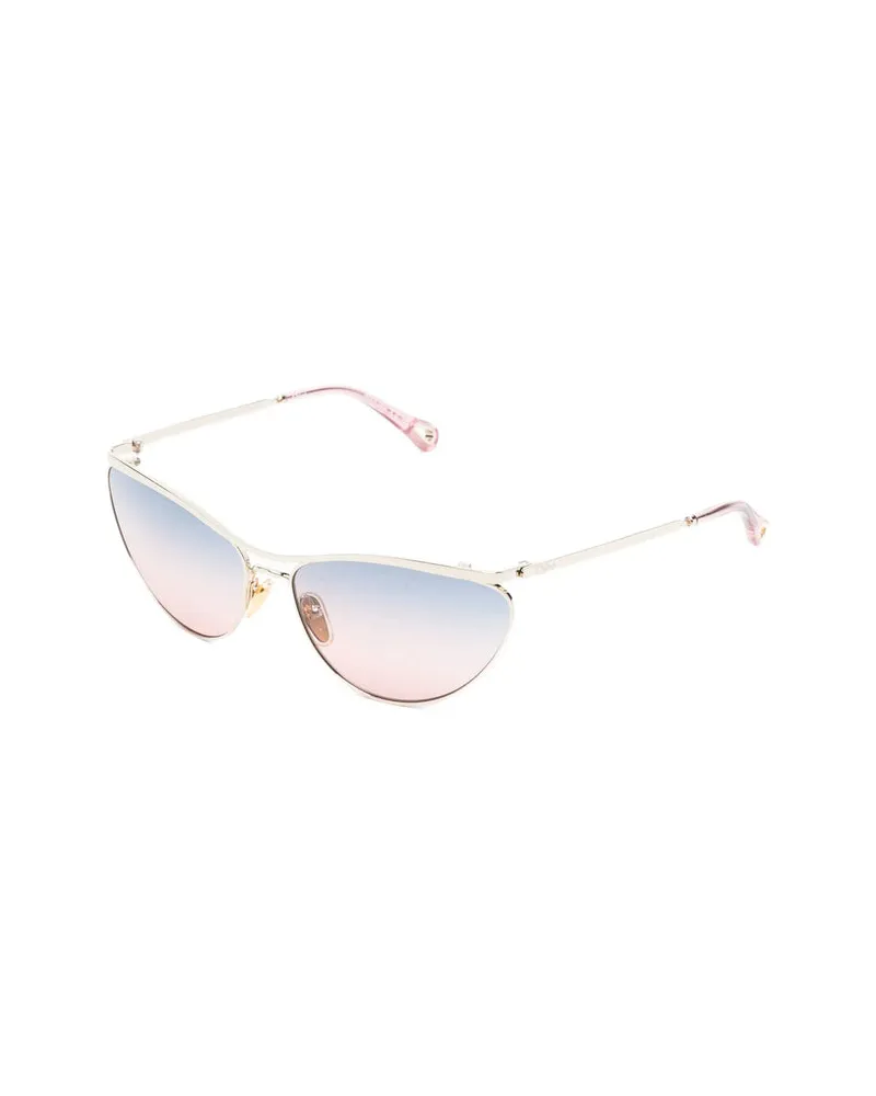 Chloé CH0386S-001 Gradient Cat-Eye Sunglasses — Gold Gold