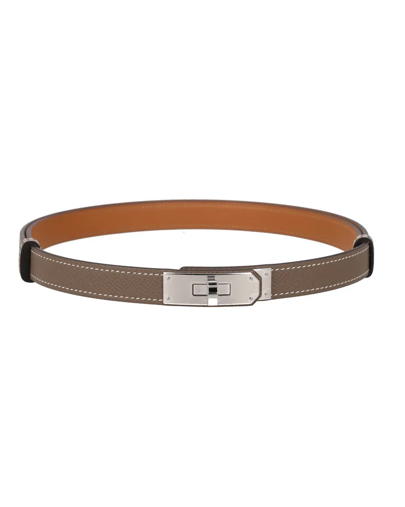 Hermès Kelly Pocket 18 Belt — Taupe and Tan Taupe
