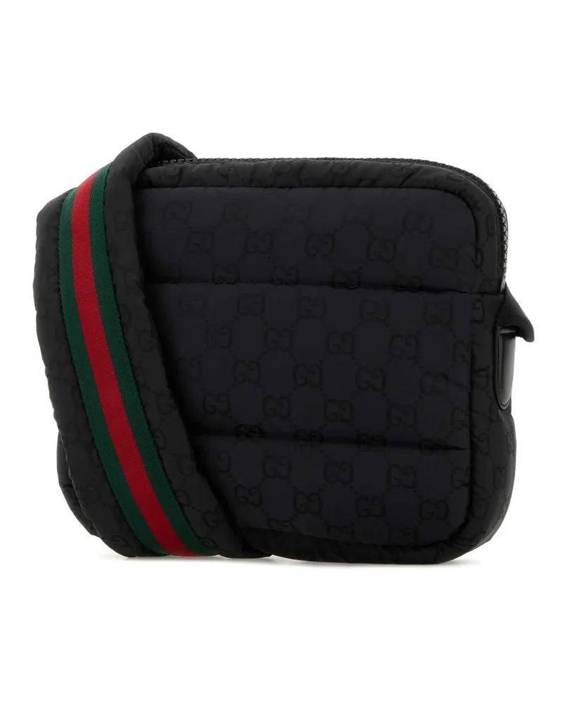 Gucci Men's Black Fabric Crossbody Bag Blkblkblkvrv Borse A Tracolla Black