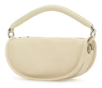 Women's B Clip Shoulder Bag Beige Calf