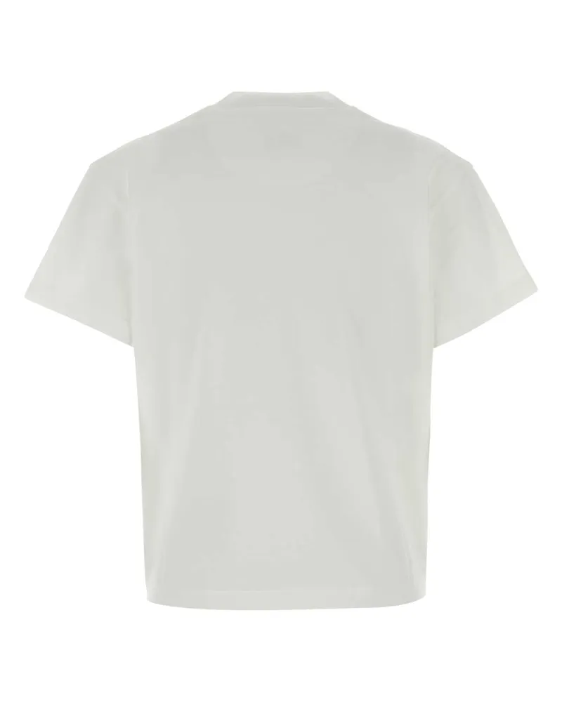 Jil Sander Women's Logo-Embroidered Cotton T-Shirt White White