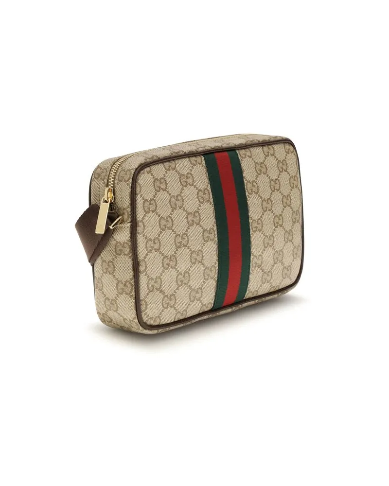 Gucci Men's Beige Cotton Shoulder Bag Beige