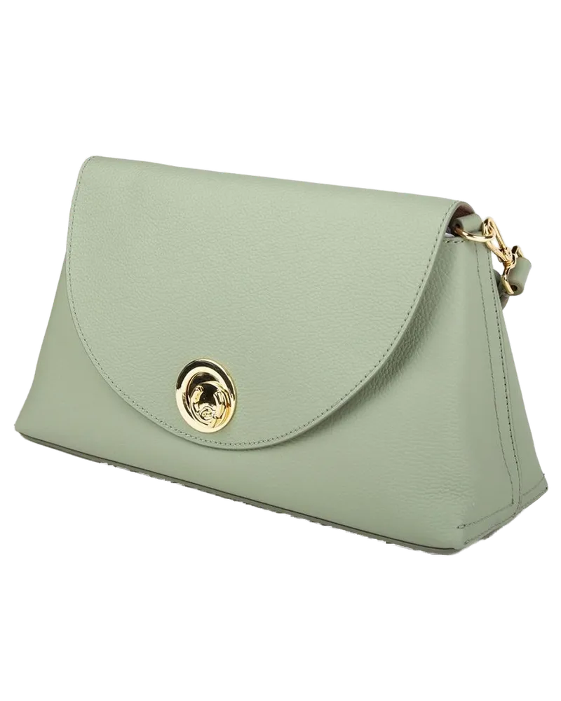 Coccinelle Nikla Leather Shoulder Bag — Green Green