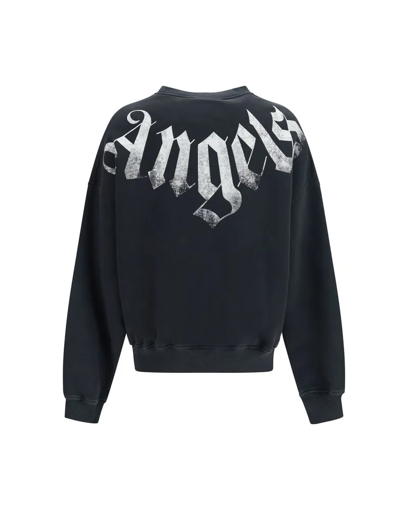 Palm Angels Men's Black Cotton Sweatshirt Clothing Black
