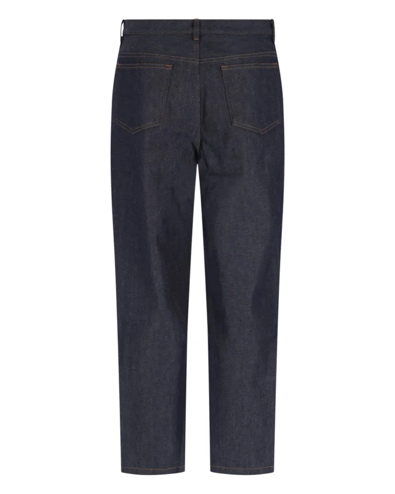 A.P.C. Men's  Jeans Blue Cotton Navy