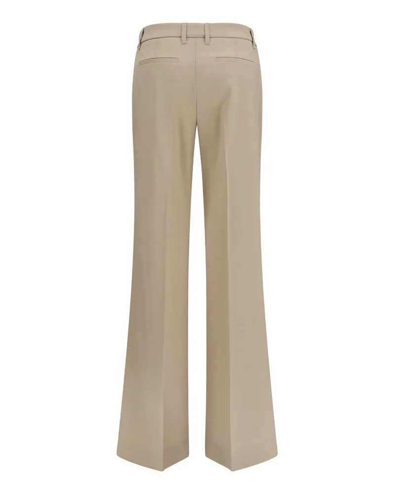 True Royal Women's Linda Pants Beige Trousers Beige