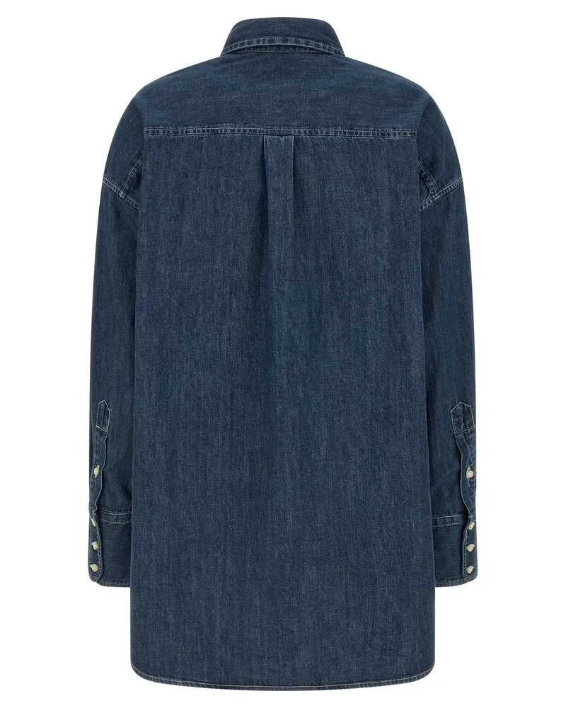 Ralph Lauren Trompe l'Oeil Denim Shirt — Blue Blue