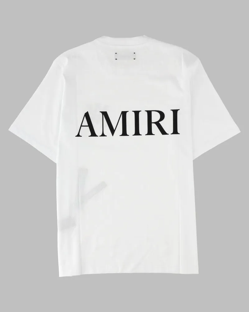 Amiri Logo-Embroidered T-Shirt — White White
