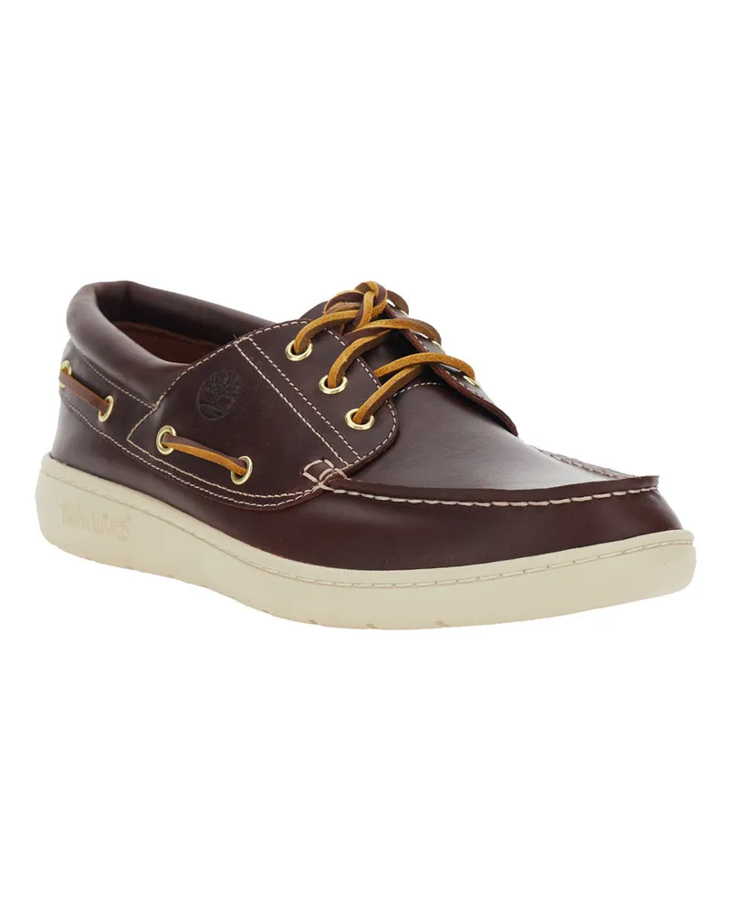 Timberland Men's Loafers Portofino Pier Bordeaux Leather Brown