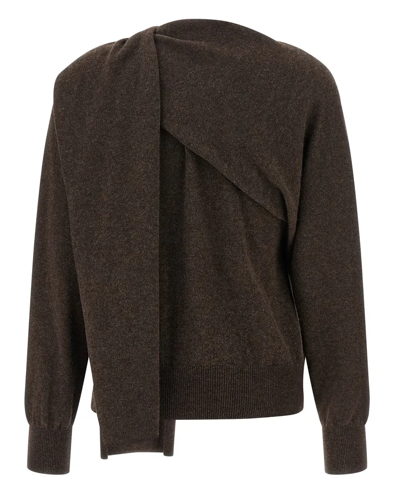 Ferragamo Women's Brown Cashmere Cardigan Clothing Brown