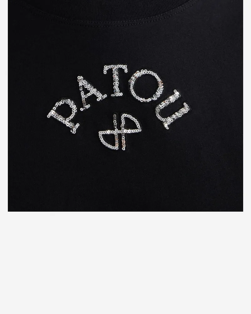 Patou Women Organic Cotton T-Shirt Black T-Shirts & Jerseys Black
