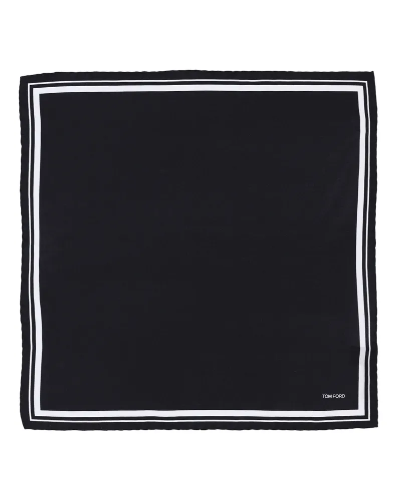 Tom Ford Men's Scarfs Black Mulberry Silk Black