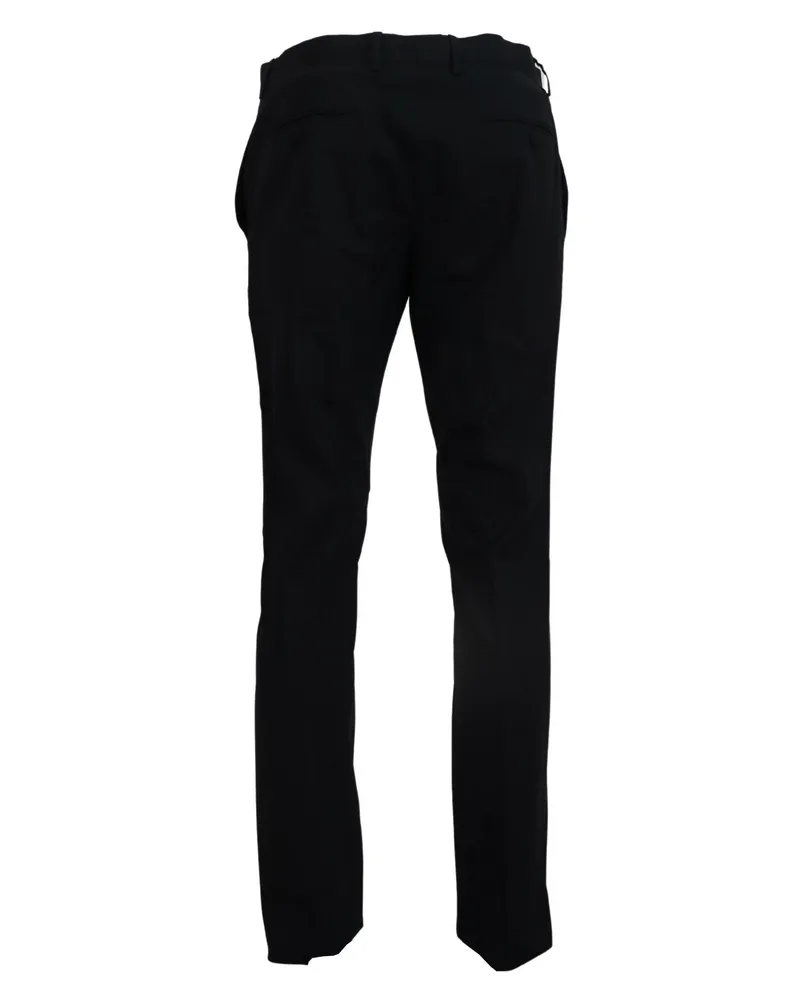 Dolce & Gabbana Men's Blue Wool Stretch Dress Formal Slim Fit Pant Navy