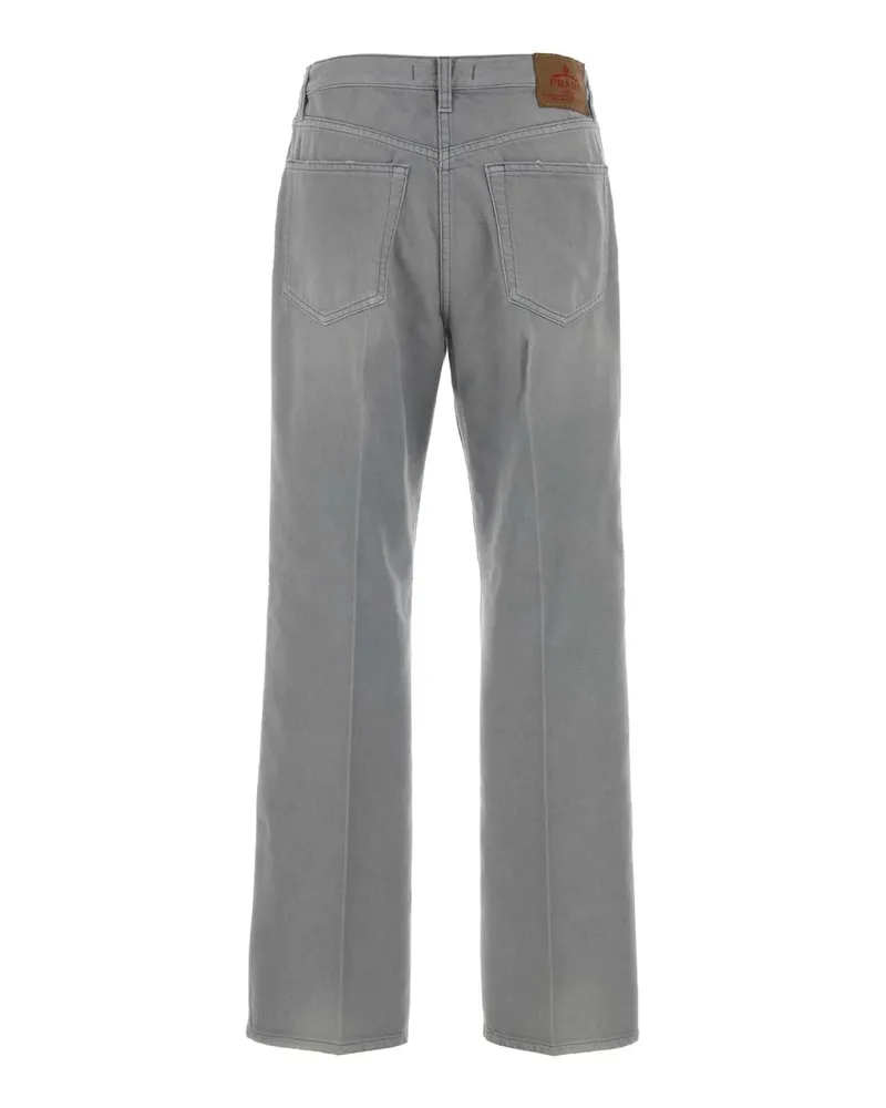 Prada Recycled Denim Jeans — Gray Gray