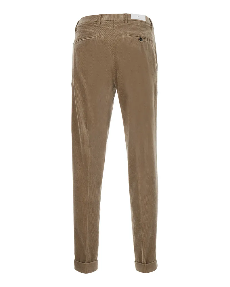 MICHAEL COAL Tech Fabric Cotton Trousers — Beige Beige