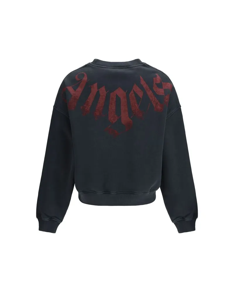 Palm Angels Men's Black Cotton Sweatshirt Clothing Black