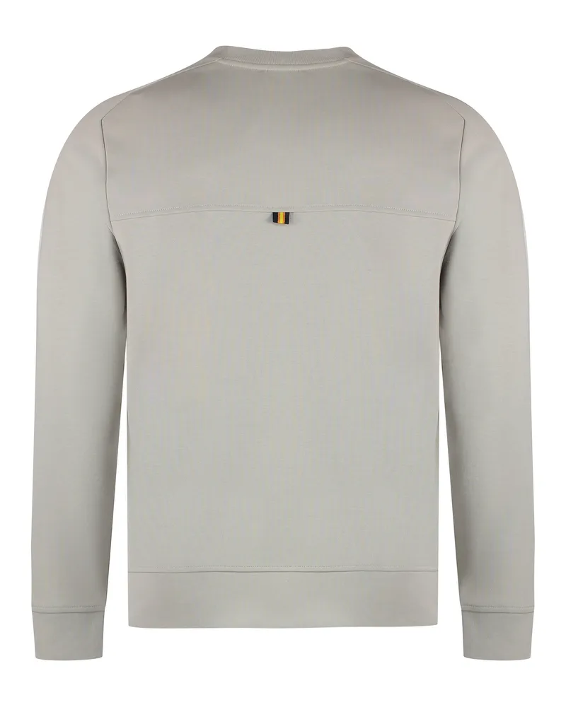K-Way Men's Medine Logo Sweatshirt Ecru Polyester Sweatshirts Sweater Beige