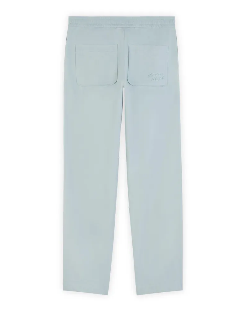 Kitsuné Cotton Straight-Cut Trousers — Blue Blue