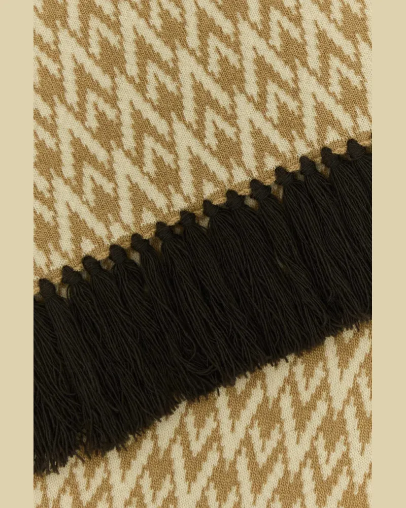 Valentino Garavani Men's Embroidered Wool Toute La V Scarf Lightcamelcrema Exterior: Virgin Sciarpe E Foulard Scarfs Beige