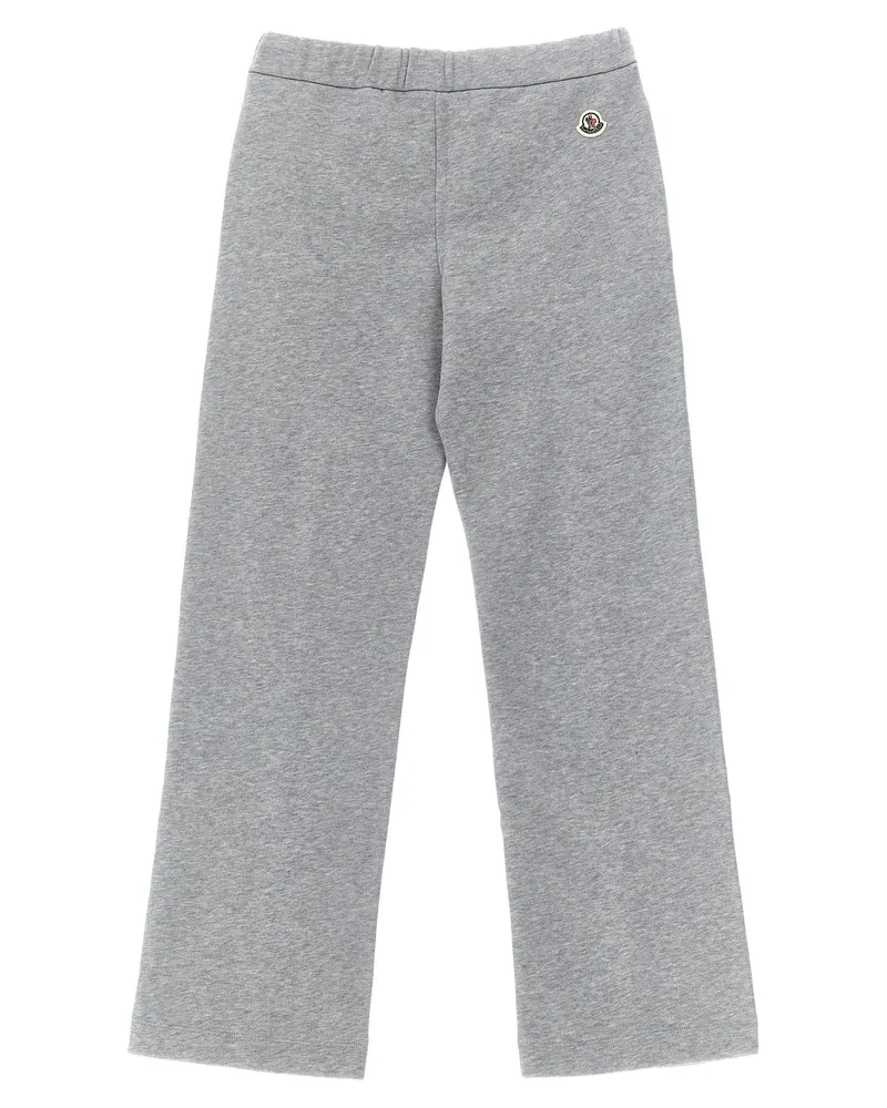 Moncler Crochet-Trimmed Joggers — Grey Grey