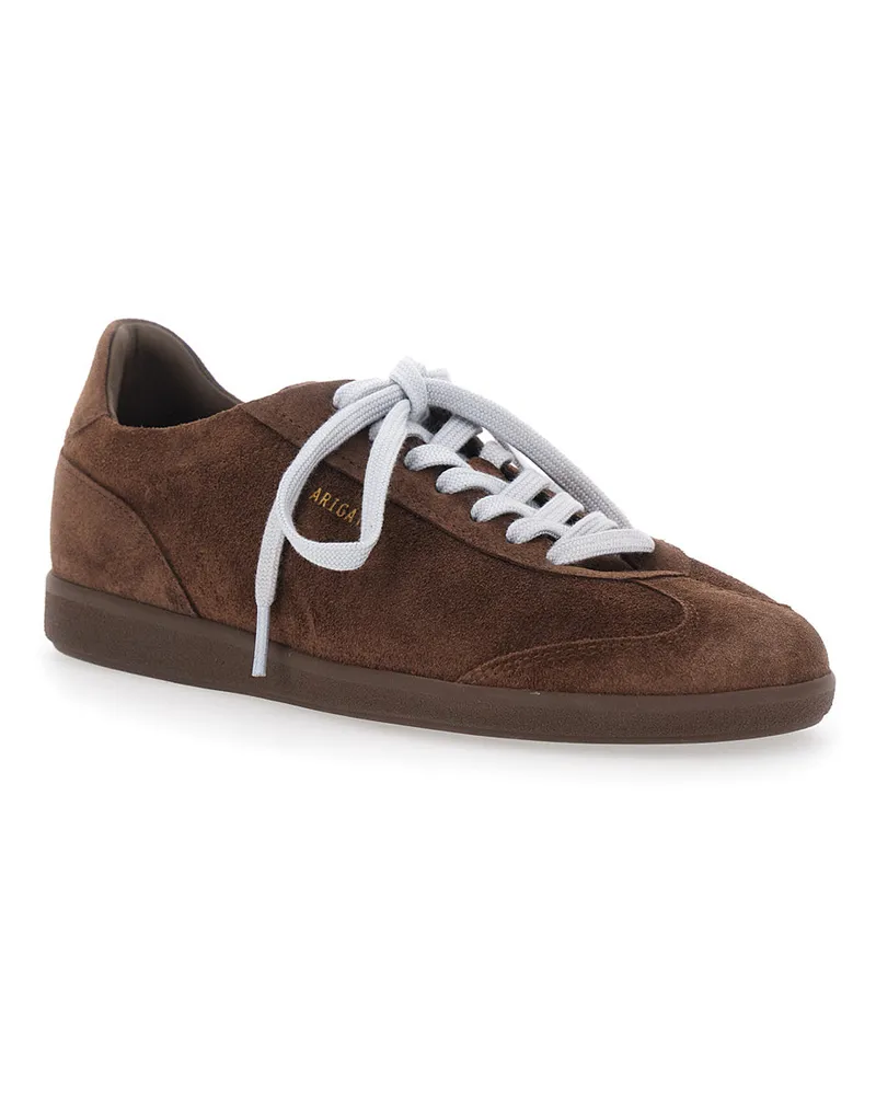 Axel Arigato Men's Low-Top Sneakers Zane Brown Leather Trainers Brown