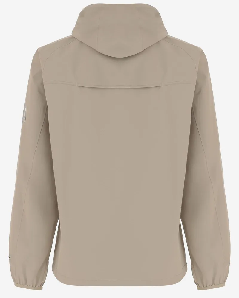 Save The Duck Men's Jacket Hooded Nylon Beige Polyester Beige