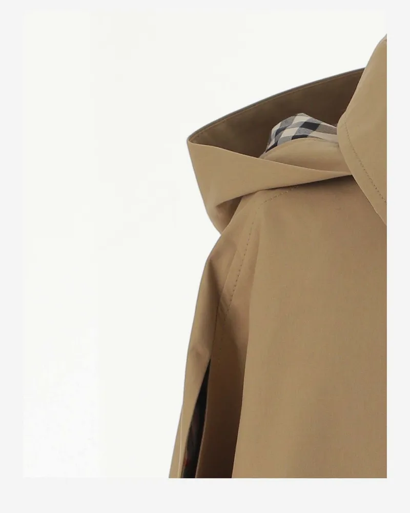 Burberry Girls' Cotton Cape Beige Coat Beige