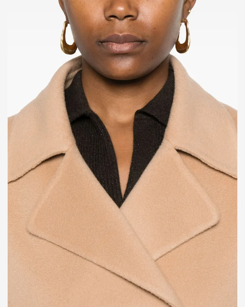 Fabiana Filippi Women's Double-Breasted Coat Aw24 W Beige