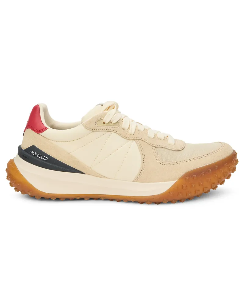 Moncler Men's Sneakers Citytrek Beige Leather Trainers 
