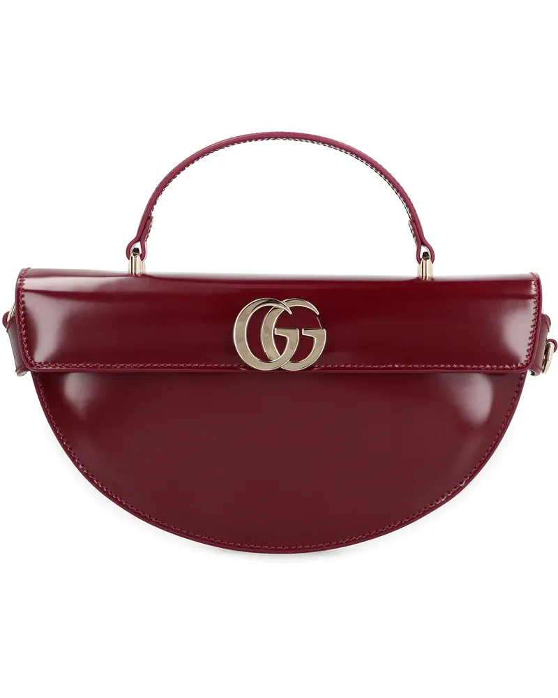 Gucci Women's Calfskin Handbag Rosso Ancora Calf Leather Handbags Hand Bags Red