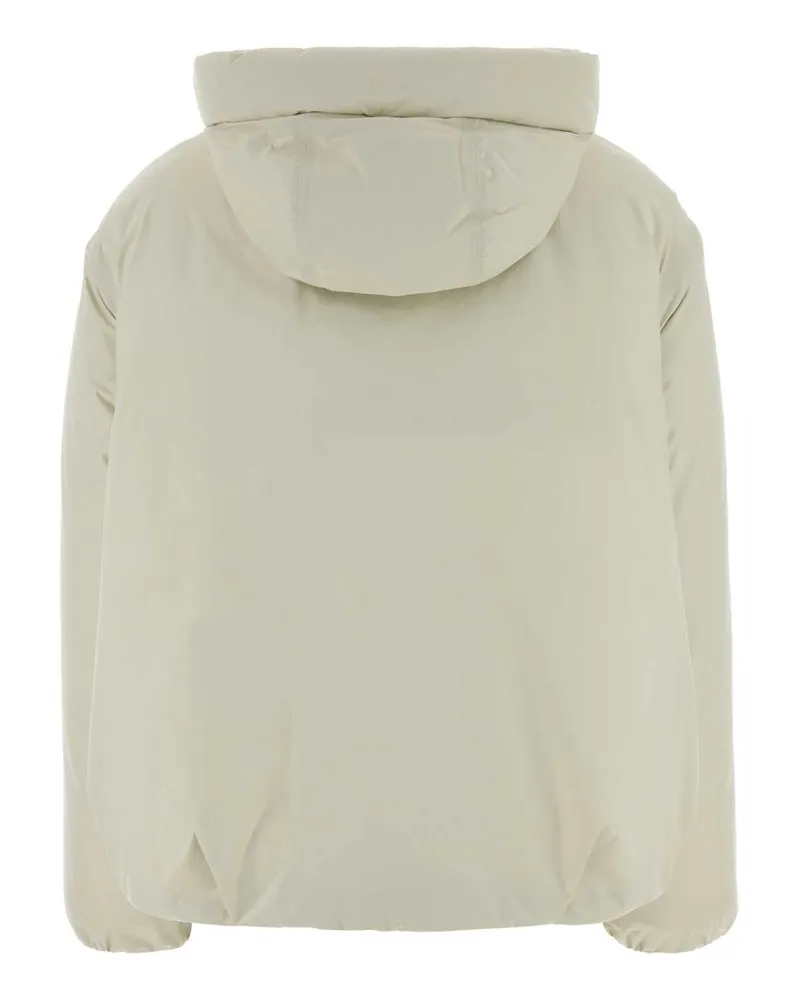 Herno Women's Chalk Nylon Down Jacket Pannascuro Piumini Beige